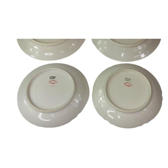 Haviland & Co Limoges France Saucers Multicolor Floral 2 Sets of 2~ Lot … - Picture 5 of 8